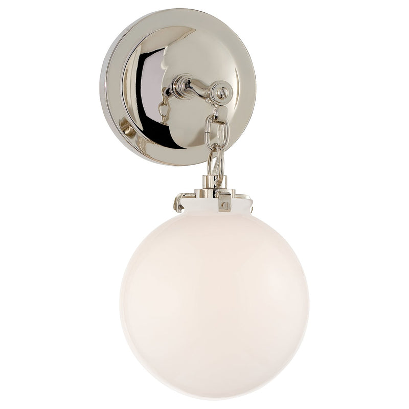 Katie Small Acorn Wall Sconce in Polished Nickel