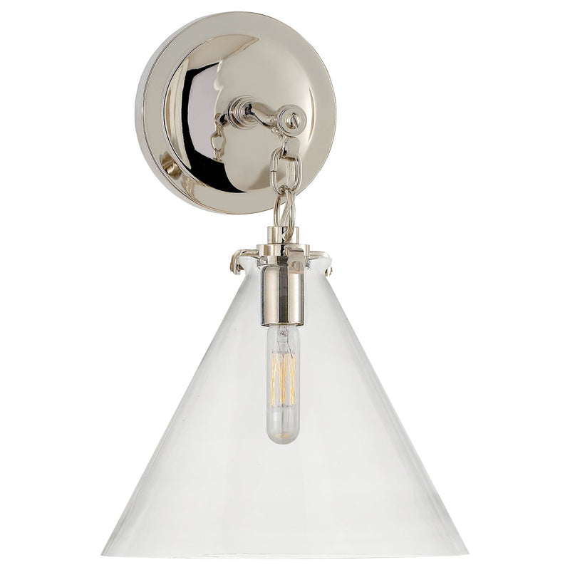 Katie Small Acorn Wall Sconce in Polished Nickel