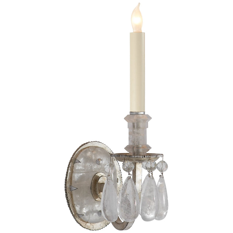Elizabeth Single Wall Sconce in Burnished Silver Leaf