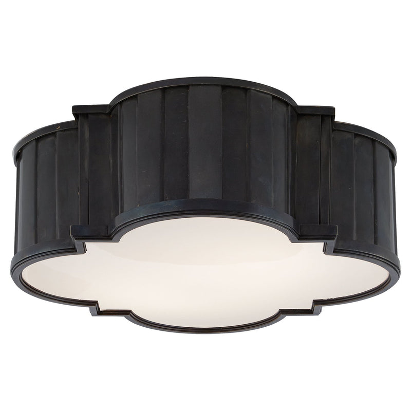 Tilden Large 4-Light Flush Mount in Bronze
