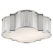 Tilden Large 4-Light Flush Mount in Polished Nickel