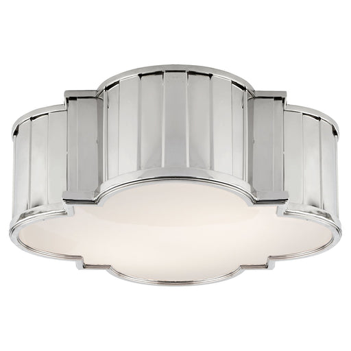 Tilden Large 4-Light Flush Mount in Polished Nickel