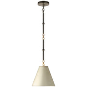 Goodman Petite Mini Pendant in Bronze with Antique Brass