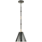 Goodman Petite Mini Pendant in Bronze with Antique Brass