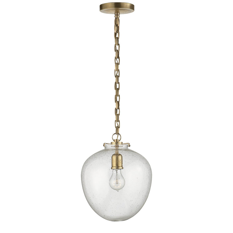 Katie Acorn Pendant in Hand-Rubbed Antique Brass