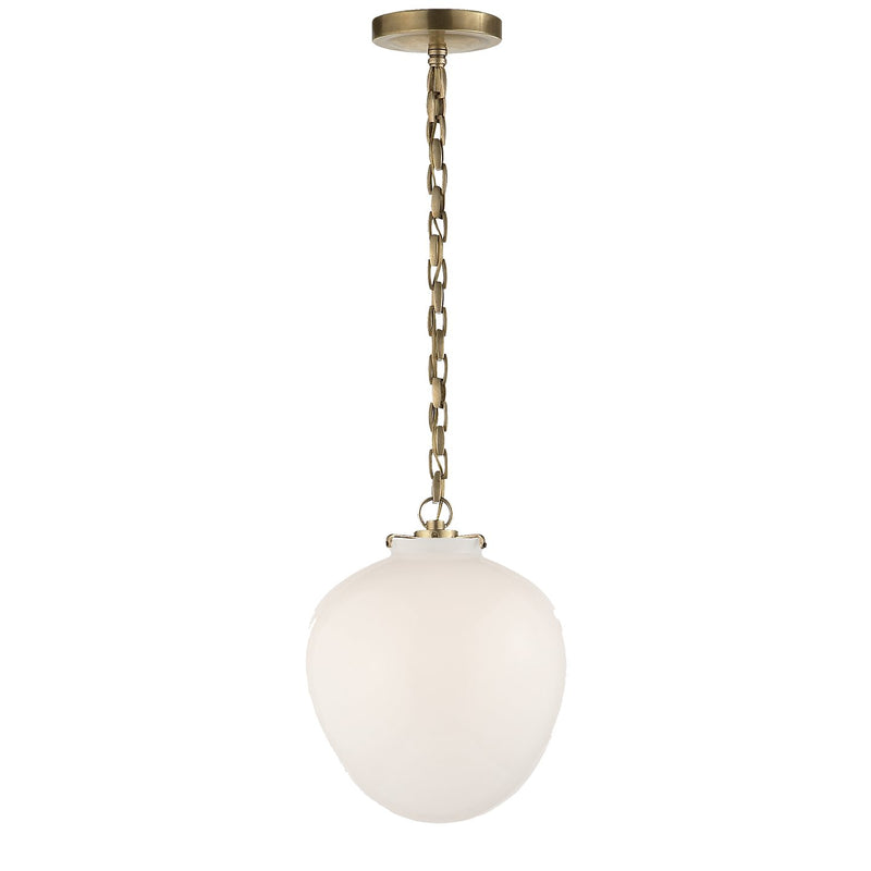 Katie Acorn Pendant in Hand-Rubbed Antique Brass