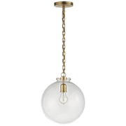 Katie Acorn Pendant in Hand-Rubbed Antique Brass