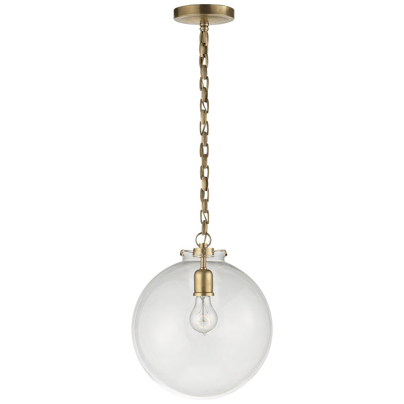 Katie Acorn Pendant in Hand-Rubbed Antique Brass