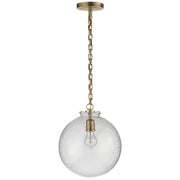 Katie Acorn Pendant in Hand-Rubbed Antique Brass