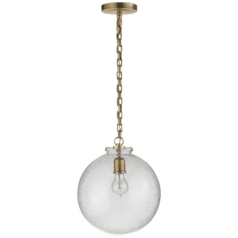 Katie Acorn Pendant in Hand-Rubbed Antique Brass