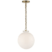 Katie Acorn Pendant in Hand-Rubbed Antique Brass