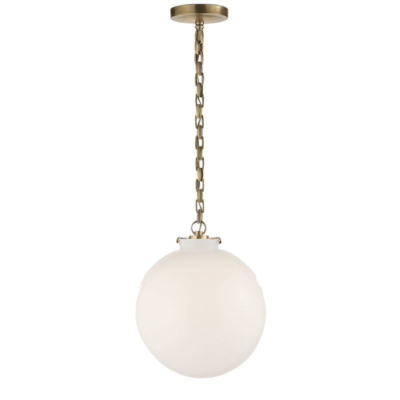 Katie Acorn Pendant in Hand-Rubbed Antique Brass