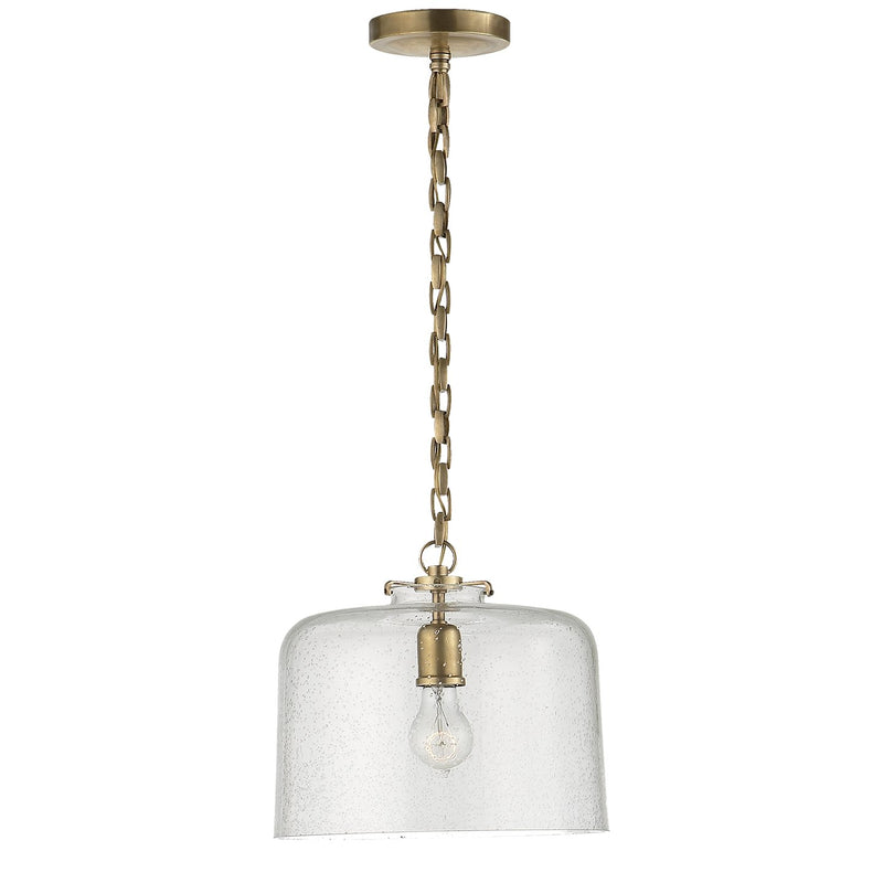 Katie Acorn Pendant in Hand-Rubbed Antique Brass
