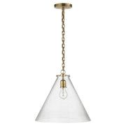 Katie Acorn Pendant in Hand-Rubbed Antique Brass