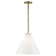 Katie Acorn Pendant in Hand-Rubbed Antique Brass