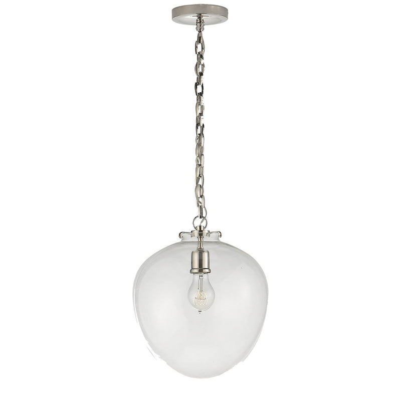 Katie Acorn Pendant in Polished Nickel