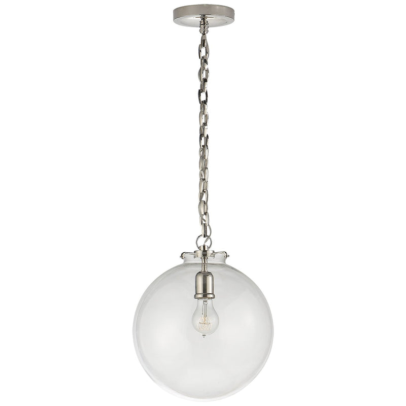 Katie Acorn Pendant in Polished Nickel