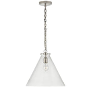 Katie Acorn Pendant in Polished Nickel