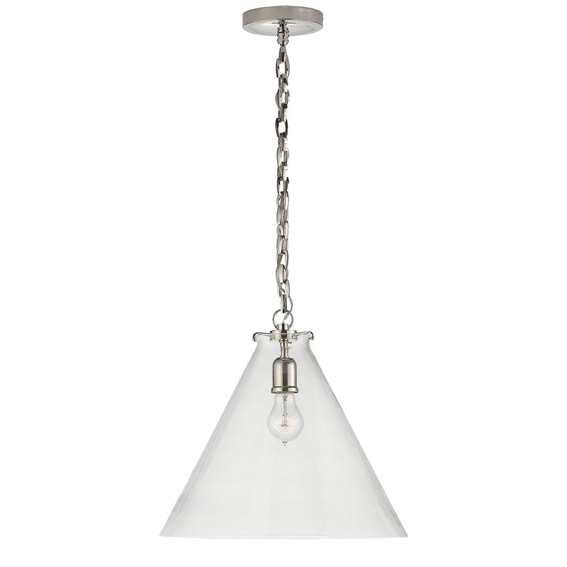 Katie Acorn Pendant in Polished Nickel