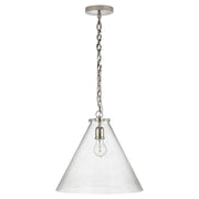 Katie Acorn Pendant in Polished Nickel