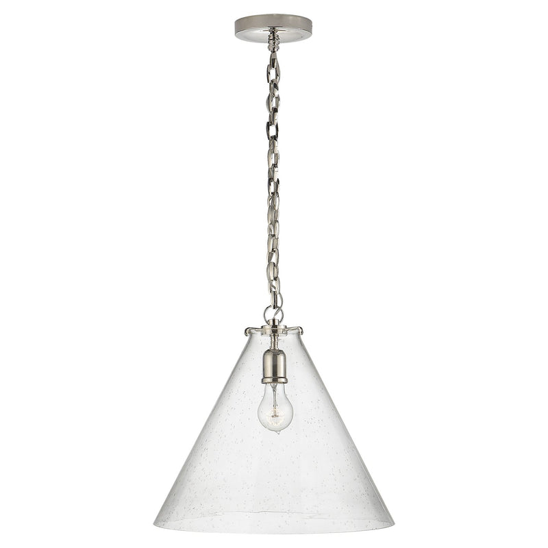 Katie Acorn Pendant in Polished Nickel