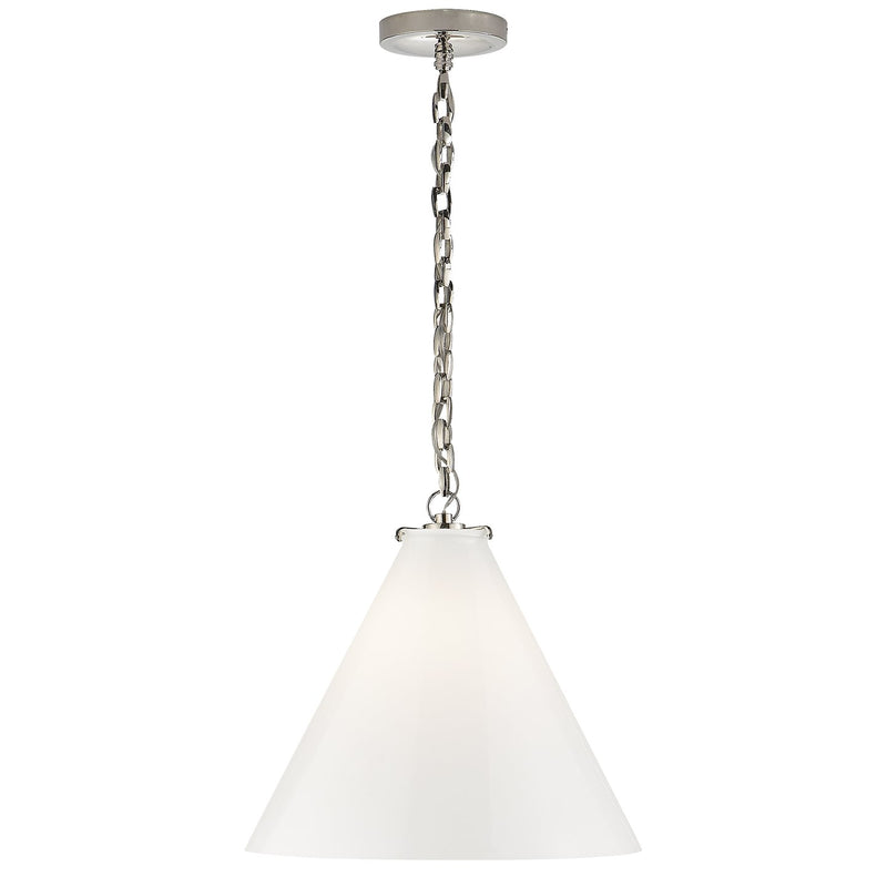 Katie Acorn Pendant in Polished Nickel