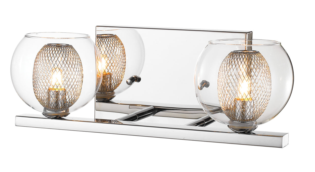 Auge 2 Light Vanity in Chrome