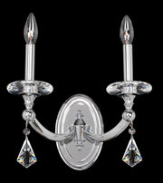 Floridia 2-Light Wall Sconce in Polished Chrome