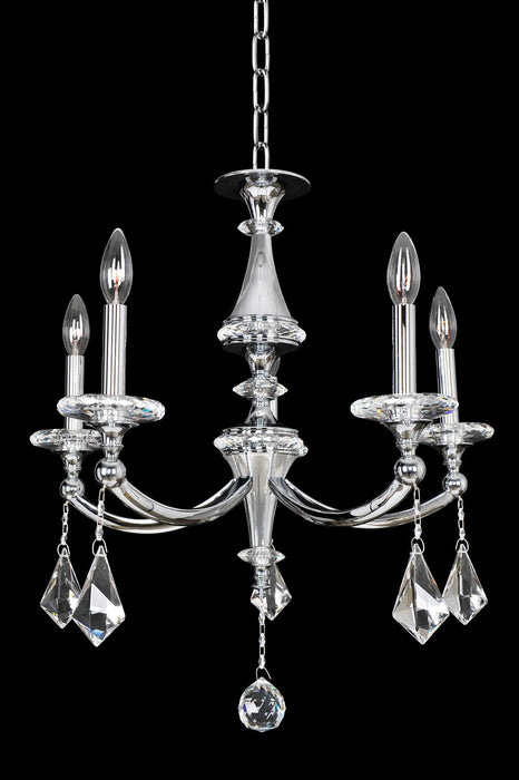 Modern Classic Floridia 5-Light Chandelier in Chrome - Lamps Expo