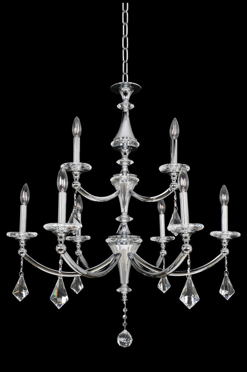 Floridia 9-Light Chandelier in Polished Chrome