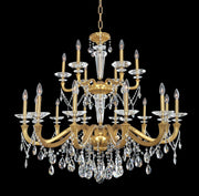 Jolivet 18-Light Chandelier in Historic Brass