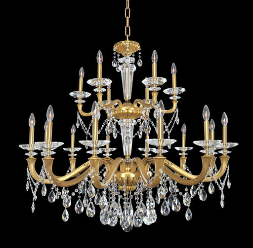 Jolivet 18-Light Chandelier in Historic Brass