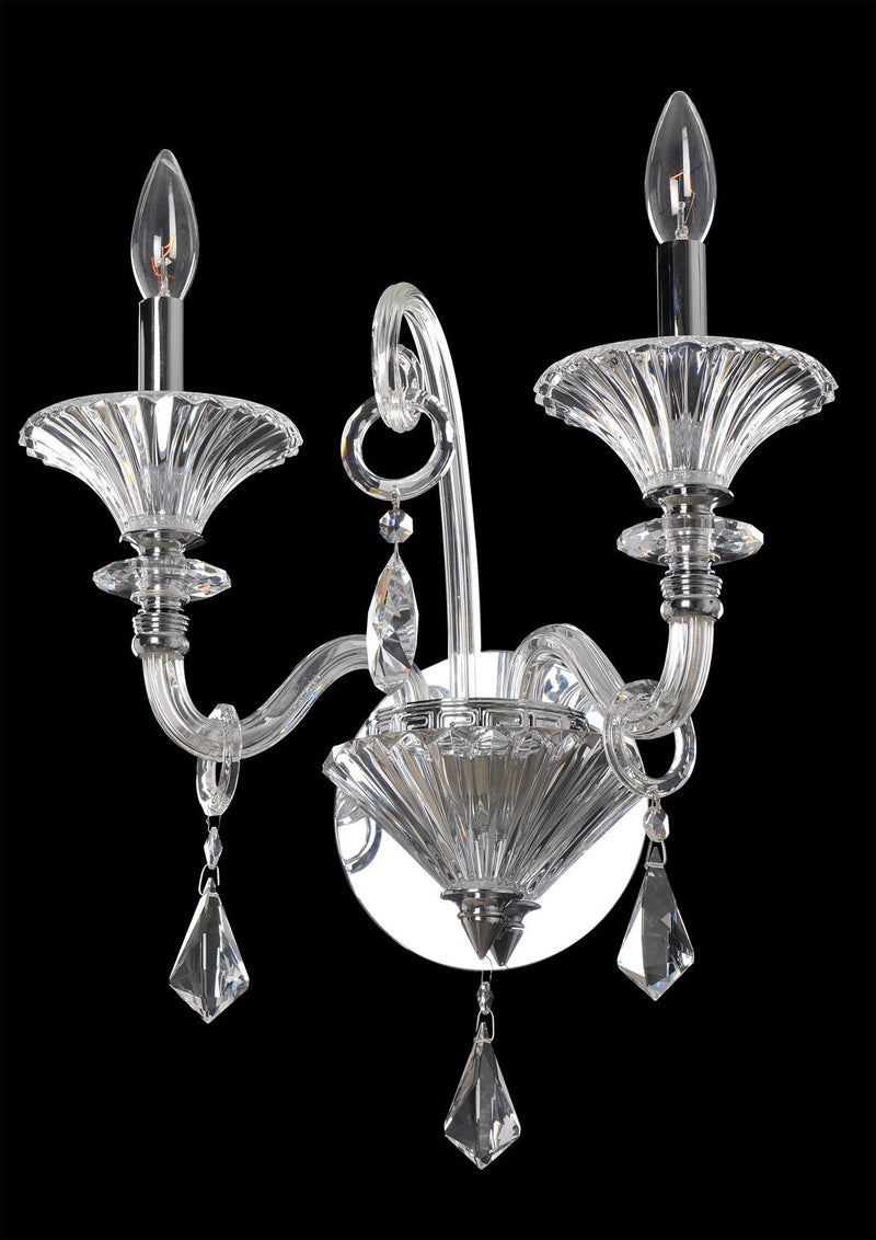 Chauvet 2-Light Wall Sconce in Polished Chrome