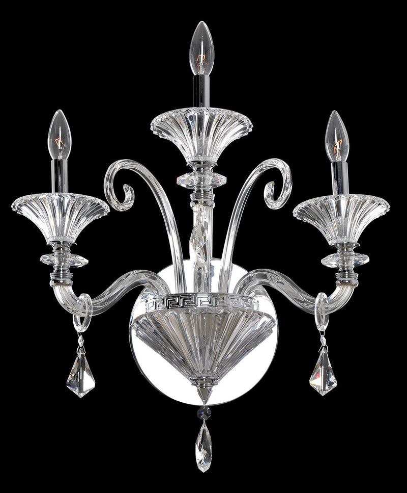 Chauvet 3-Light Wall Sconce in Polished Chrome