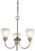 Jolie Mini Chandelier 3-Light in Brushed Nickel