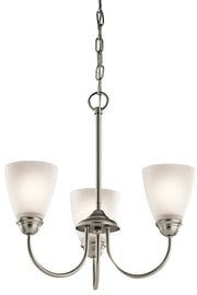 Jolie 3-Light Chandelier in Brushed Nickel