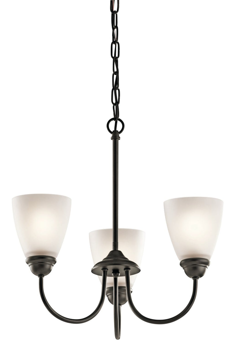 Jolie 3-Light Chandelier in Olde Bronze