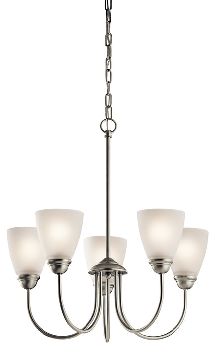 Jolie Chandelier 5-Light in Brushed Nickel