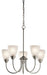 Jolie Chandelier 5-Light in Brushed Nickel