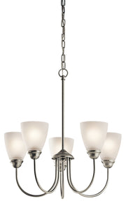 Jolie 5-Light Chandelier in Brushed Nickel