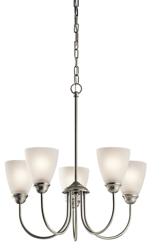 Jolie 5-Light Chandelier in Brushed Nickel