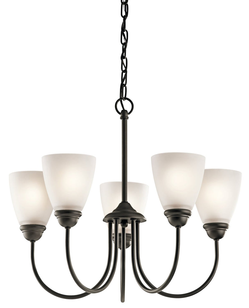 Jolie 5-Light Chandelier in Olde Bronze