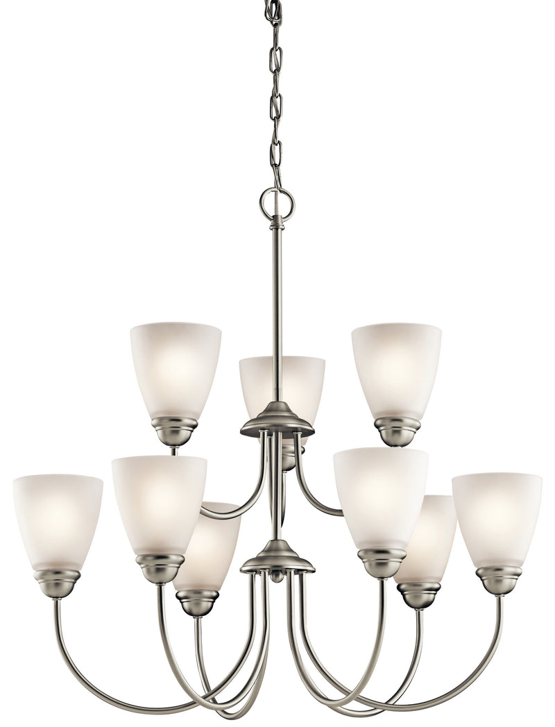 Jolie Chandelier 9-Light in Brushed Nickel