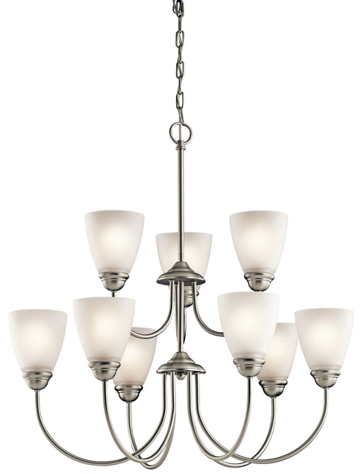 Jolie Chandelier 9-Light in Brushed Nickel