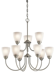 Jolie 9-Light Chandelier in Brushed Nickel
