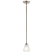 Jolie Mini Pendant 1-Light in Brushed Nickel