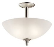Jolie 2-Light Convertible Pendant in Brushed Nickel