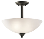 Jolie 2-Light Convertible Pendant in Olde Bronze