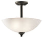 Jolie Pendant/Semi Flush 2-Light in Olde Bronze