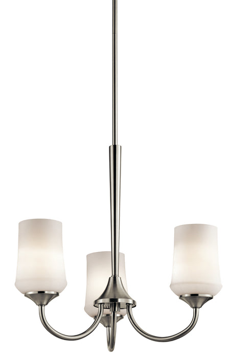 Aubrey Chandelier 3-Light in Brushed Nickel